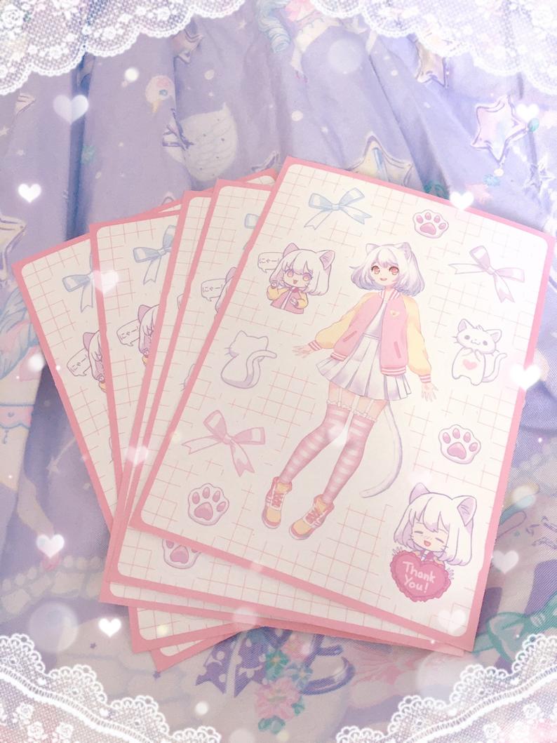 Mieko A6 Sticker Sheet