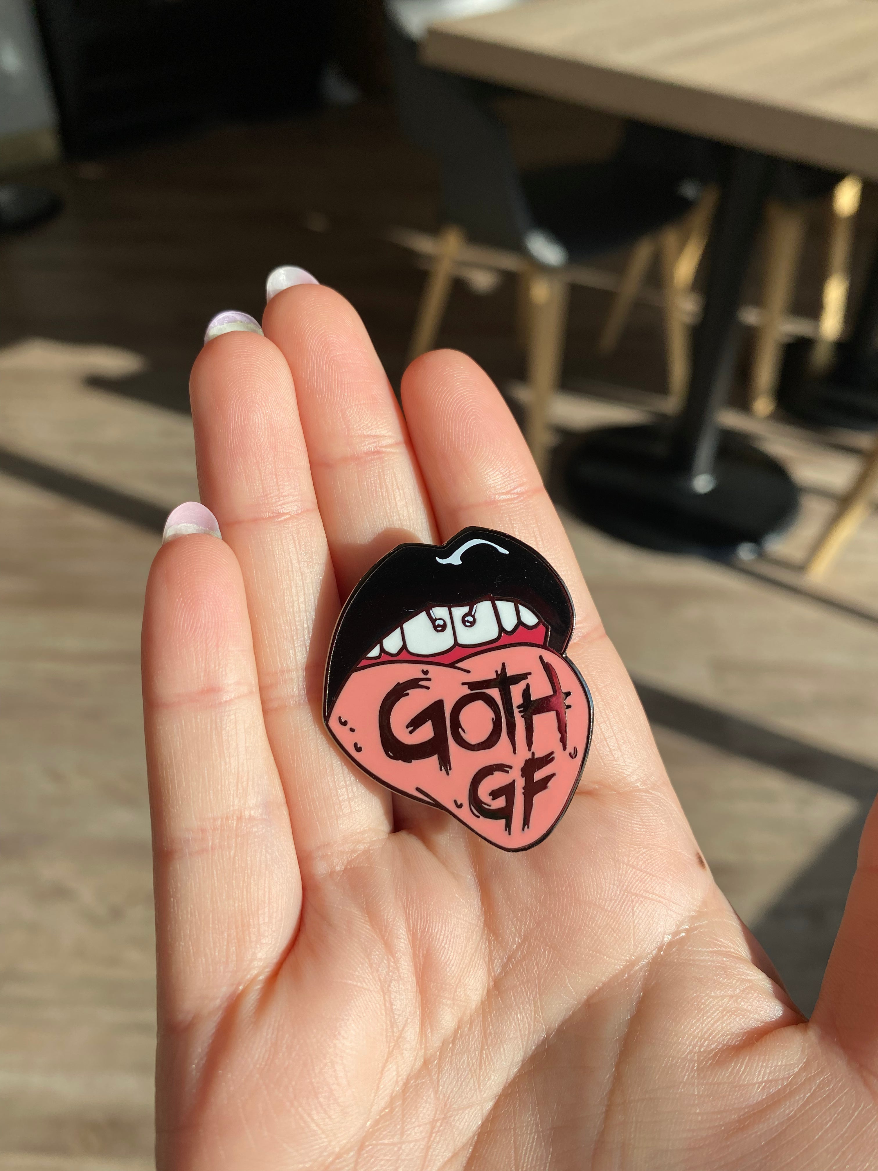 Goth GF & Vamp GF Enamel Pins