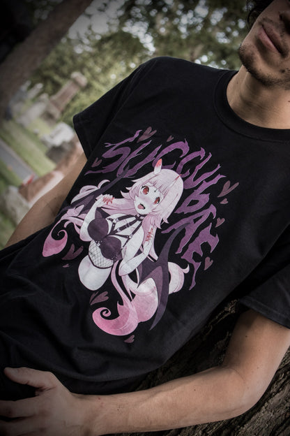 Succubae T-Shirt (Black) by fawnbomb