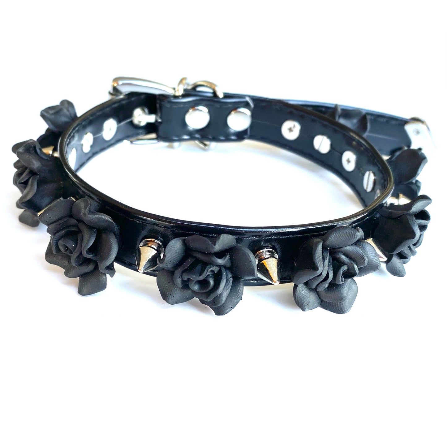 Spikes n Flowers Gothic Choker