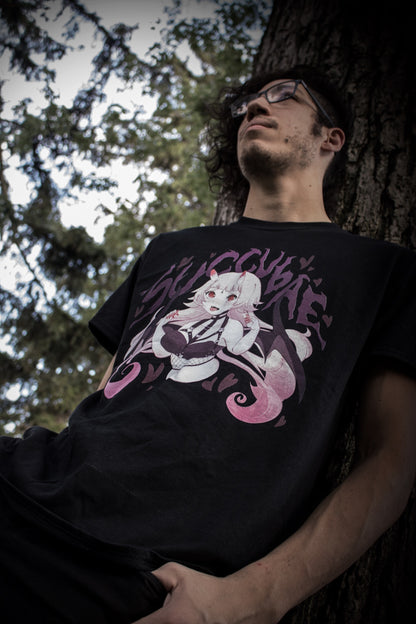 Succubae T-Shirt (Black) by fawnbomb