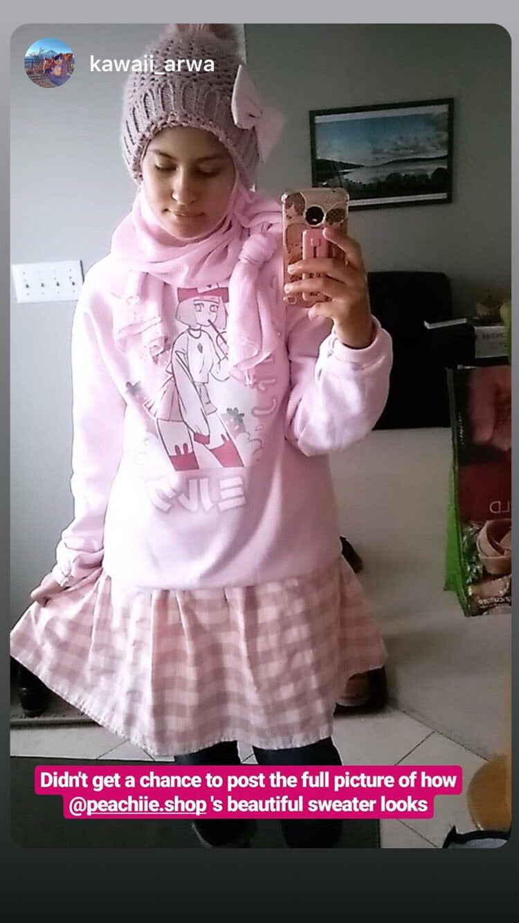 'ICHIGO MILK TEA / いちごミルク/ Strawberry Milk Tea Sweater Pink by Fawnbomb - peachiieshop