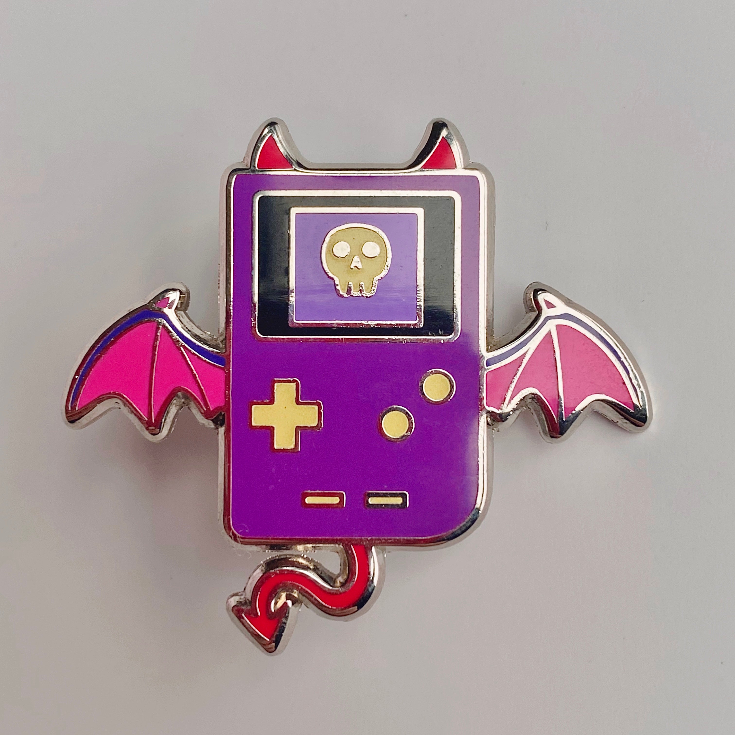 Angel & Demon Gamer Pins (Glow in the Dark)