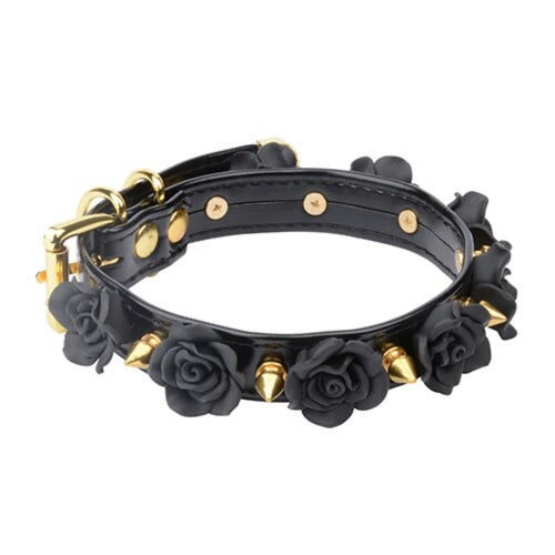 Spikes n Flowers Gothic Choker