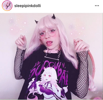 Succubae T-Shirt (Black) by fawnbomb