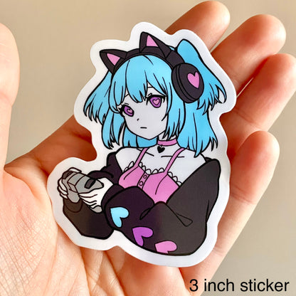Gigi the Gamer Girl Sticker