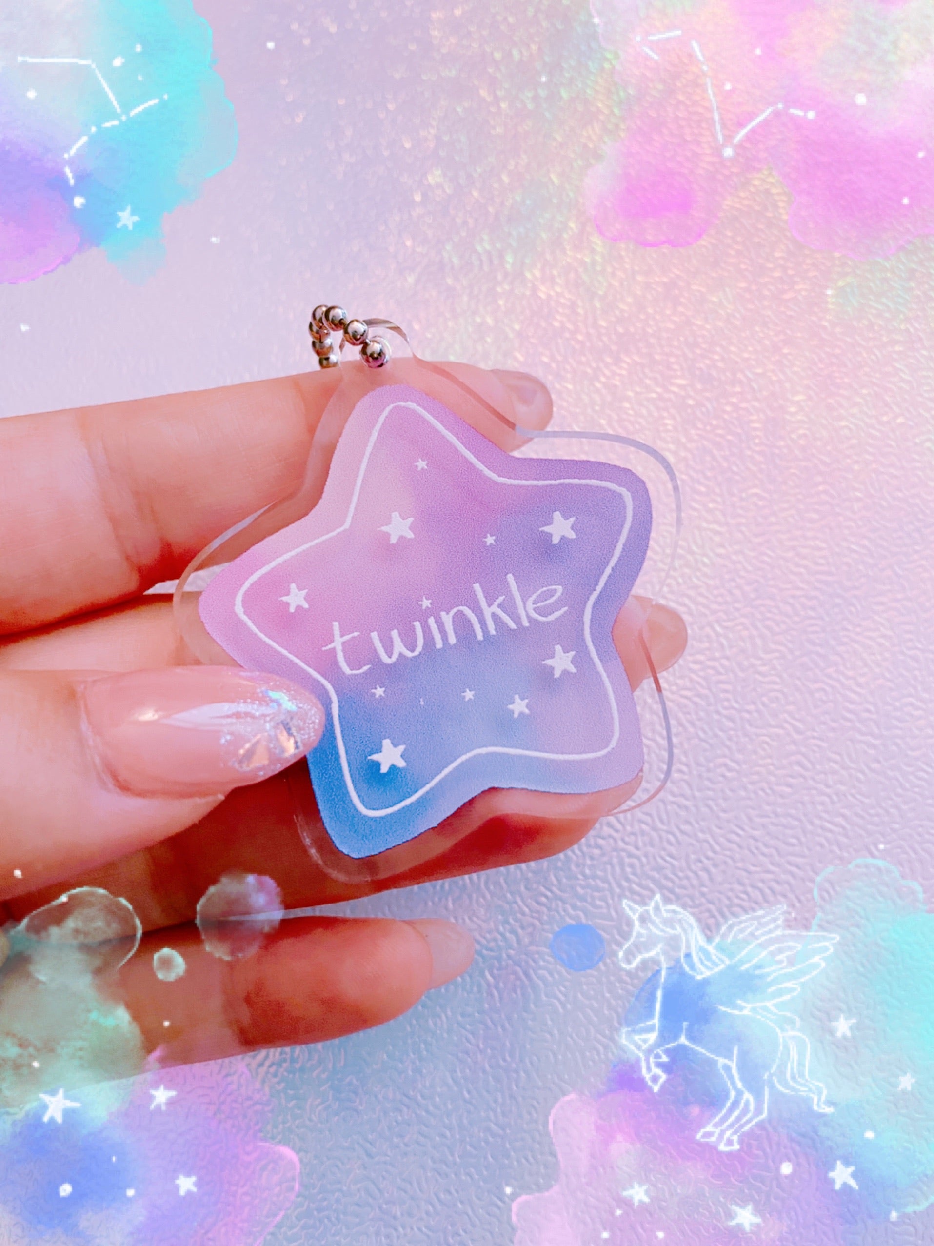 Twinkle Star Keychain 2”inch