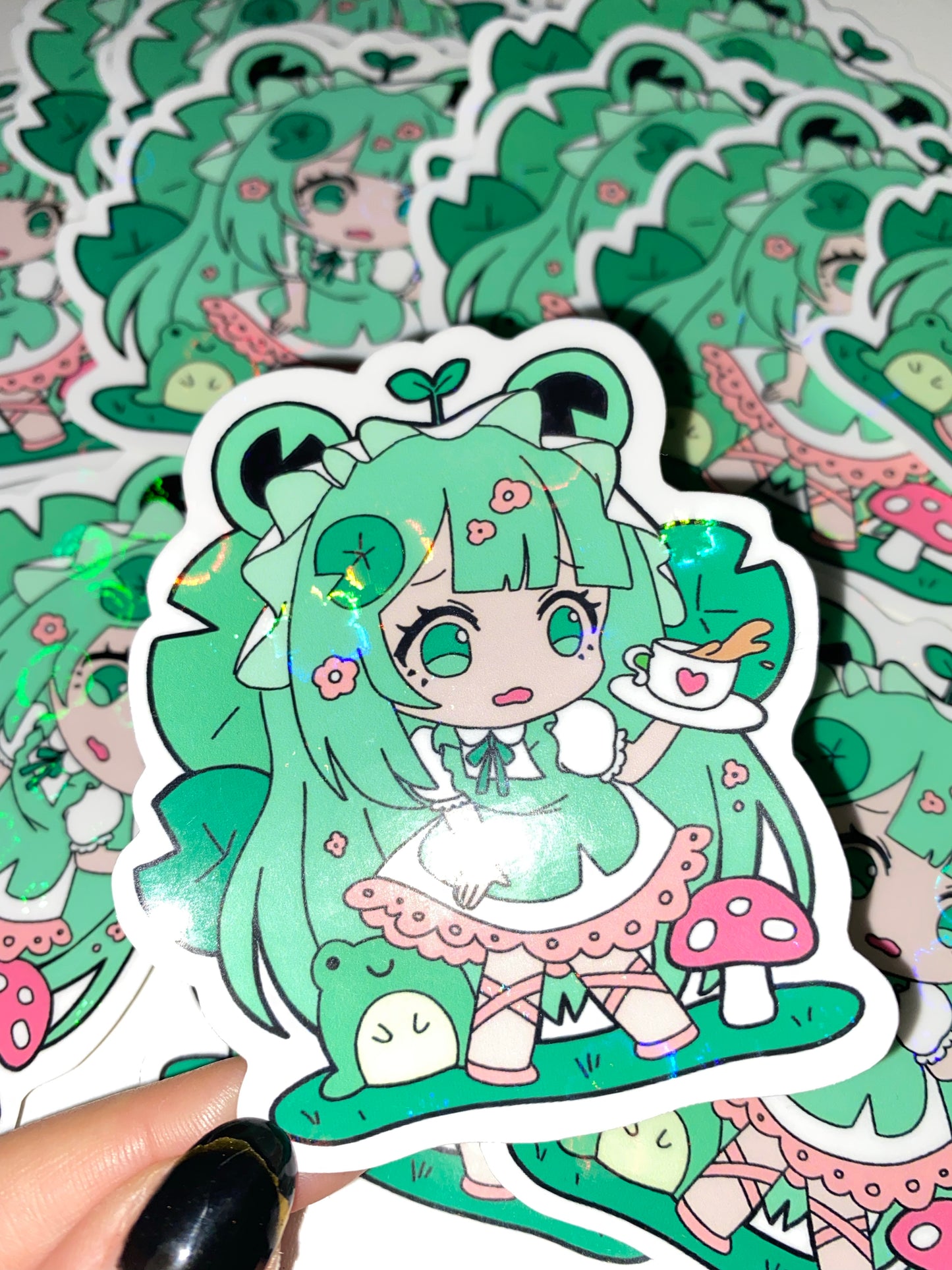 Kaeru the Froggy Maid Sticker