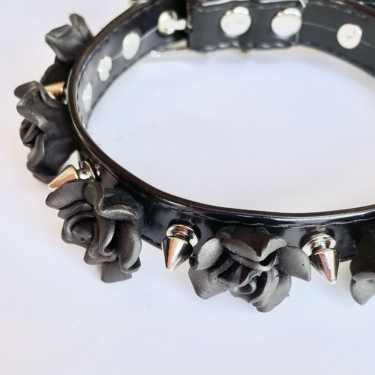 Spikes n Flowers Gothic Choker