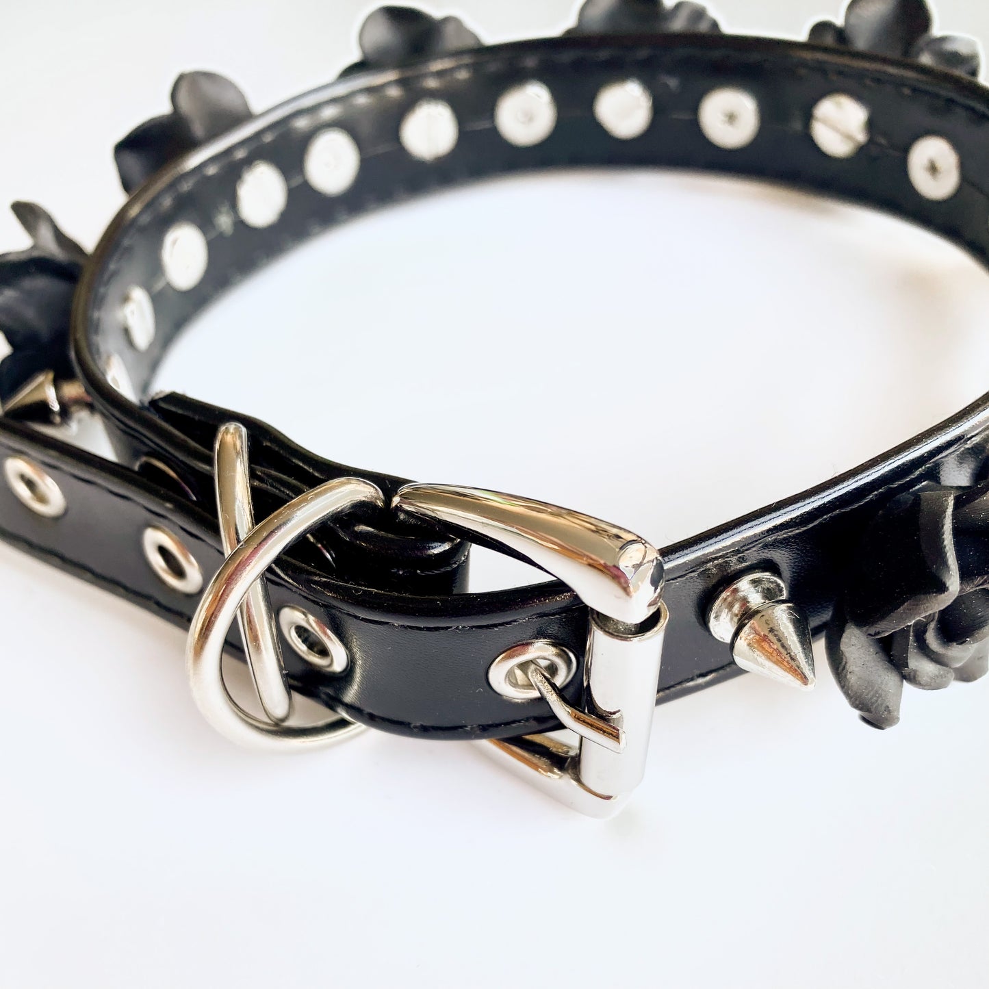 Spikes n Flowers Gothic Choker