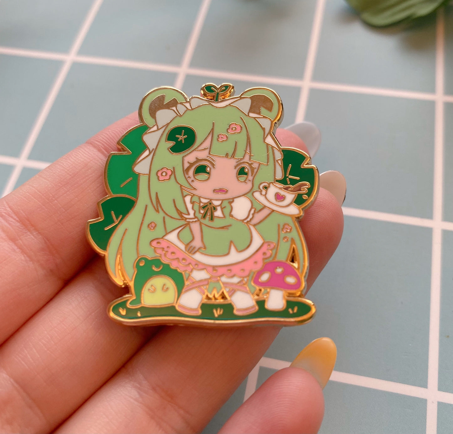 Kaeru the Froggy Maid Pin