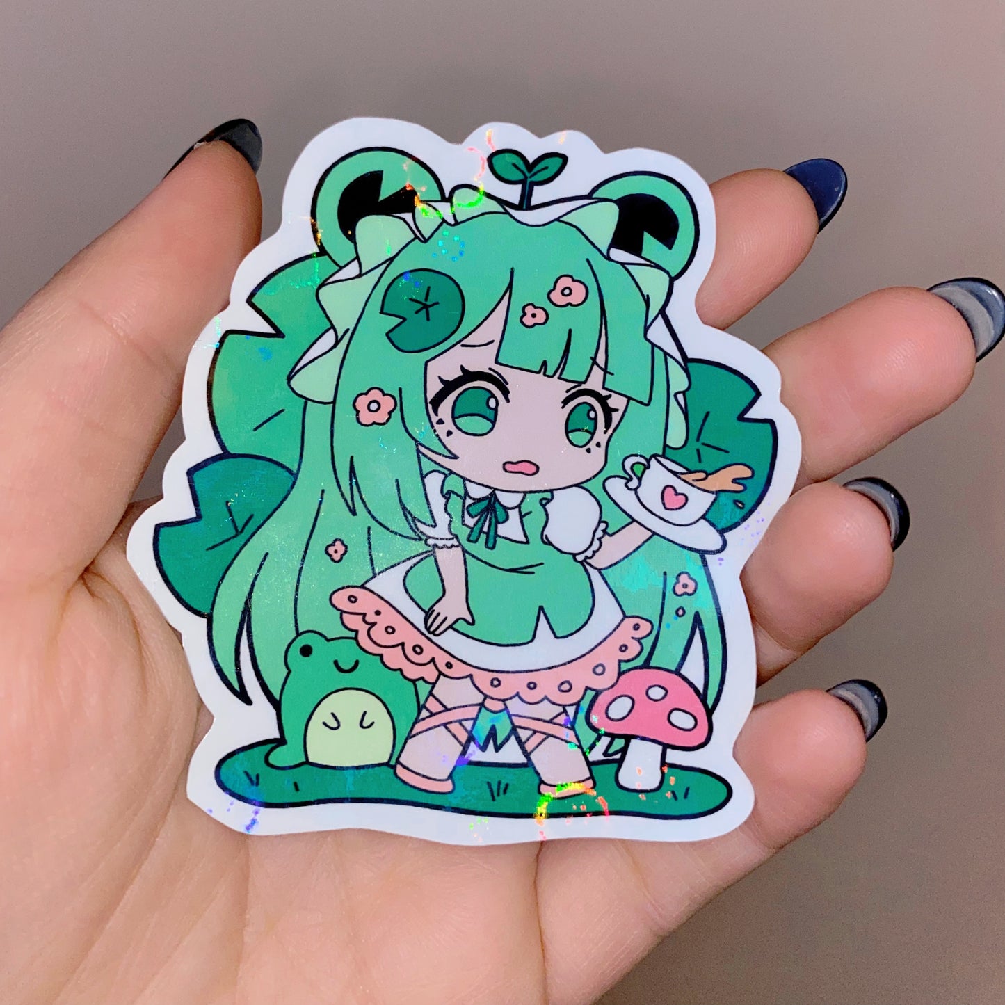 Kaeru the Froggy Maid Sticker