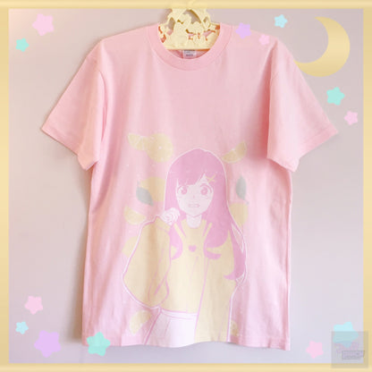Lemonade Crush Tee by fawnbomb HARAJUKU pink fairy kei yume kawaii Shirt Original Art - peachiieshop