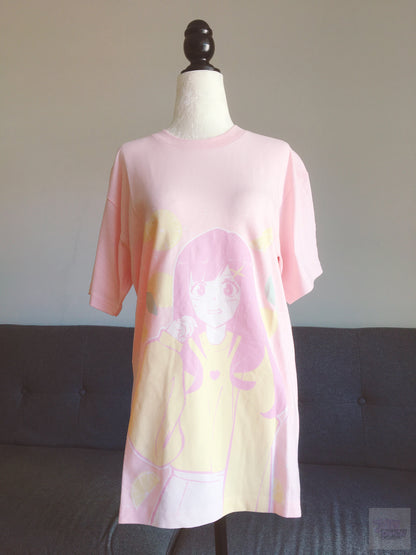 Lemonade Crush Tee by fawnbomb HARAJUKU pink fairy kei yume kawaii Shirt Original Art - peachiieshop