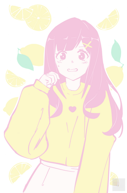 Lemonade Crush Tee by fawnbomb HARAJUKU pink fairy kei yume kawaii Shirt Original Art - peachiieshop