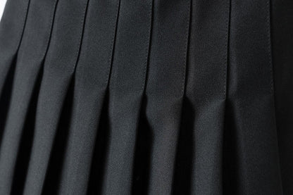 Simple Japan School Uniform Pleated Skirt (6 colours) - peachiieshop