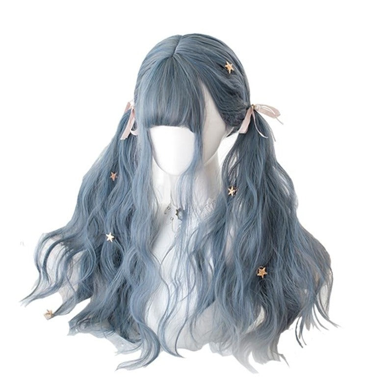 Starry Night Dusty Ash Blue Wig
